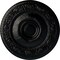 Ekena Millwork Neuveau Ceiling Medallion (Fits Canopies up to 6 3/8"), Hand-Painted Jet Black, 24 1/4"OD x 2"P CM24NABLF - alternate 1